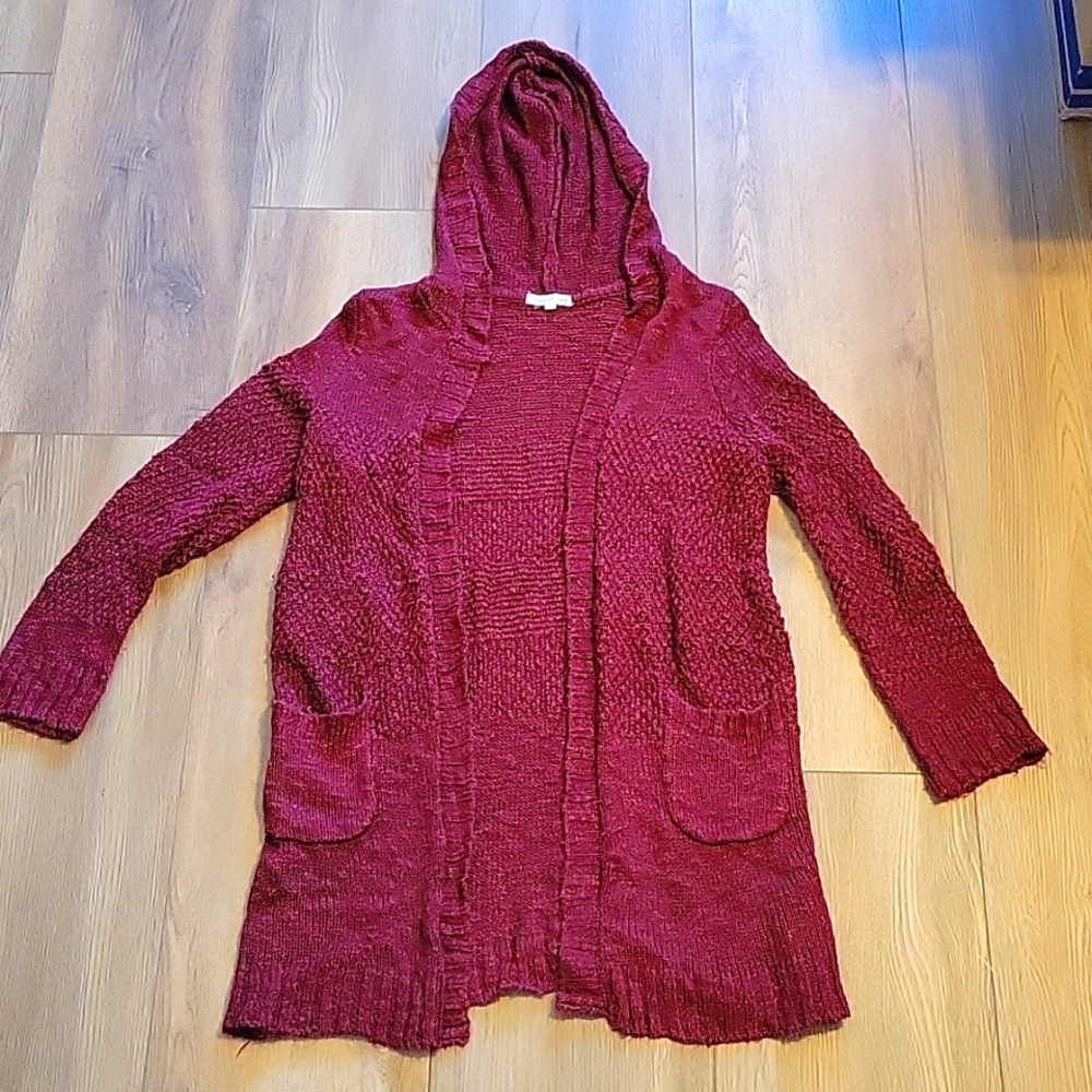 burgundy copper key sweater